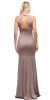 Jeweled Collar Cut Out Back Long Jersey Prom Dress back